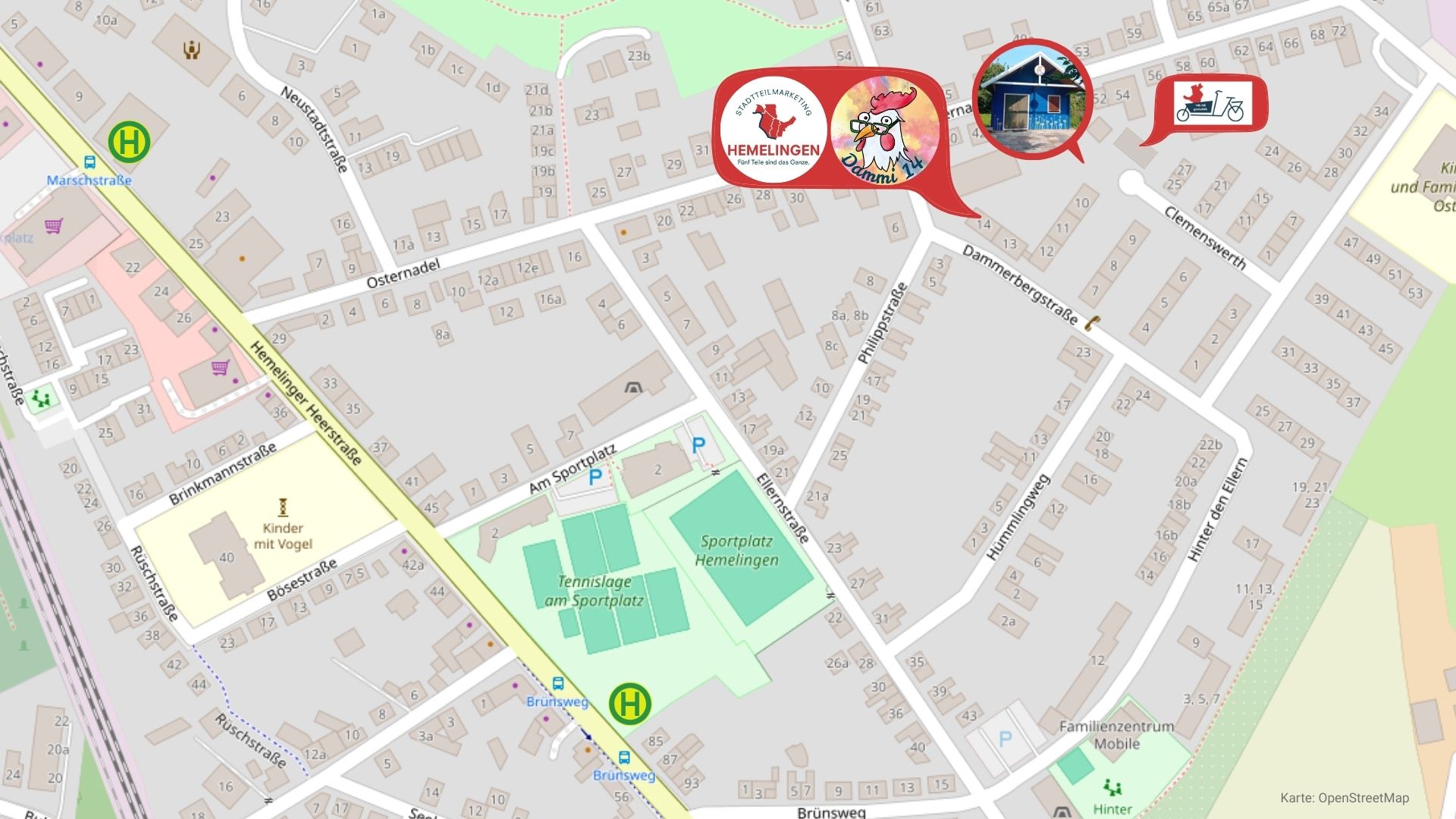 LageplanUmgebungDammerbergstraße